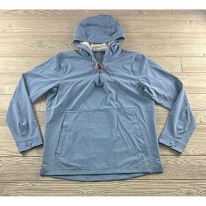 Stio CFS Sun Hoodie - Men's Size Medium Blue Long Sleeve Drawstring
